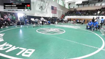 120 lbs 1st Place Match - Maddox Hazard, Sultana vs Benicio Thome, Bishop Amat