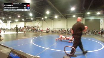 90 lbs Consolation - Isaiah Baca, Juggernaut WC vs Landon Gherardini, Team Grand Valley Elite