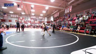 70 lbs Rr Rnd 2 - Lillian Cooper, Jay Wrestling Club vs Ella Jabben, Caney Valley Wrestling