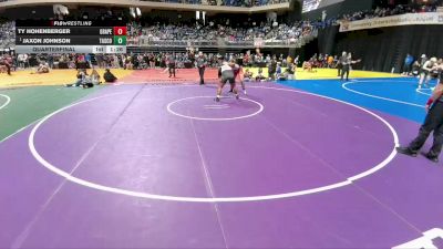 5A 285 lbs Quarterfinal - Jaxon Johnson, Amarillo Tascosa vs Ty Hohenberger, Grapevine