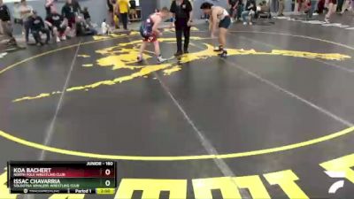 160 lbs Round 3 - Koa Bachert, North Pole Wrestling Club vs Issac Chavarria, Soldotna Whalers Wrestling Club