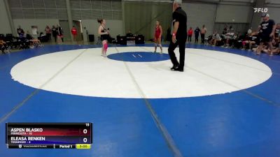 120 lbs Round 3 (6 Team) - Aspen Blasko, Minnesota vs Eleasa Renken, Tennessee