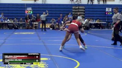 130 lbs Quarterfinal - Makenna Helmke, TINORA vs Melania Szawranskyj, WESTERVILLE NORTH