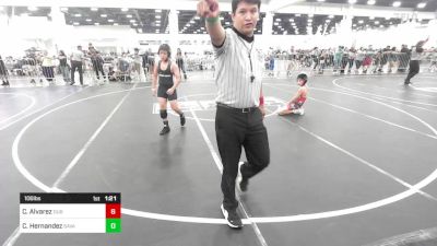 106 lbs Round Of 16 - Christian Alvarez, DUB Wrestling vs Cruz Hernandez, Savage House WC