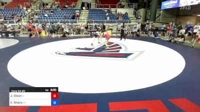 120 lbs Cons 64 #2 - Jackson Olson, IL vs Ethan Sharp, UT