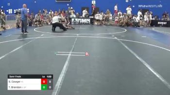 40 lbs Semifinal - Shelby Cowger, Young Guns (IL) vs Tucker Brandon, Team Gotcha Spladled