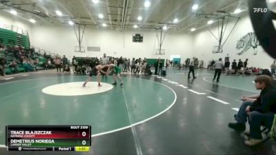 126 lbs Quarterfinal - Trace Blajszczak, Natrona County vs Demetrius Noriega, Lander Valley