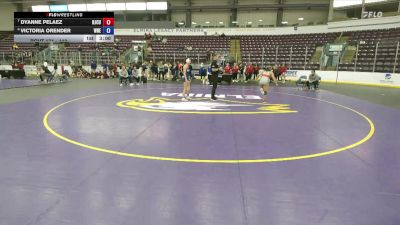 110 lbs Cons. Semi - Victoria Orender, Western New England vs Dyanne Pelaez, New Jersey City University