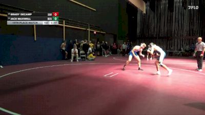 165 lbs 19th Place Match - Jace Maxwell, Interstate 35 vs Brady DeCamp, Xavier, Cedar Rapids