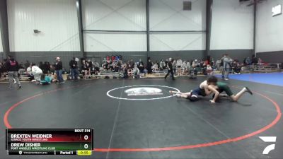 130 lbs Round 1 - Drew Disher, Port Angeles Wrestling Club vs Brexten Weidner, Ilwaco Youth Wrestling