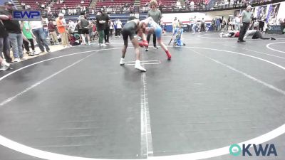 105-110 lbs Quarterfinal - Jacen Calhoun, Lions Wrestling Academy vs Dane Lashbrook, Norman North JH