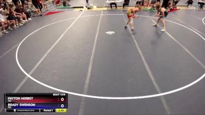 157 lbs Cons. Round 4 - Payton Herbst, MN vs Brady Swenson, MN