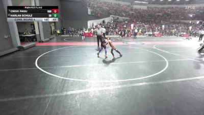 72 lbs Cons. Round 4 - Harlan Schulz, Reedsville Wrestling vs Croix Pauli, Team Nazar Training Center