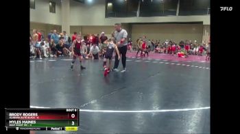 55 lbs Round 2 (8 Team) - Brody Rogers, Alabama Elite Black vs Myles Maines, Gulf Coast WC