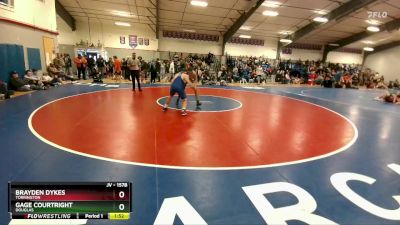 157B Quarterfinal - Gage Courtright, Douglas vs Brayden Dykes, Torrington