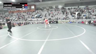 65 kg Cons. Rd Of 32 - Cadie Percy, Rabid Dawg vs Alexandra Gates, Champions Wrestling Club
