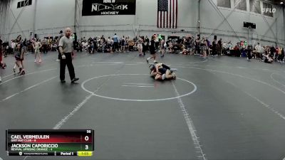 56 lbs Placement (4 Team) - Jackson Caporiccio, Revival Uprising Orange vs Cael Vermeulen, Grit Mat Club