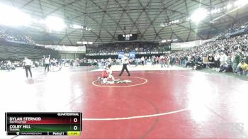 4A 106 lbs Quarterfinal - Dylan Sternod, South Kitsap vs Colby Hill, Tahoma