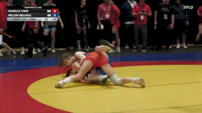 49kg Semifinal - Isabelle Chen, Bhullar Wrestling Club vs Willow Bellisle, Advanced Wrestling Academy