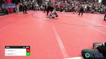 46 lbs Round Of 16 - Hayes Young, Husky WC vs Stetson Manuel, Newkirk Takedown Club