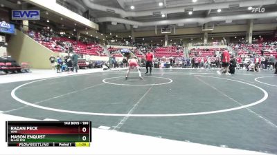 100 lbs Cons. Round 4 - Mason Enquist, Black Fox vs Radan Peck, War