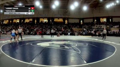 115 lbs Quarterfinal - Aubrey Ohler, Liberty vs Kayla Chin, John F. Kennedy