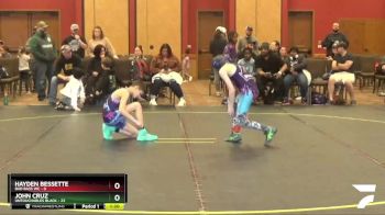 85 lbs Round 2 (4 Team) - John Cruz, Untouchables Black vs Hayden Bessette, Bad Bass WC