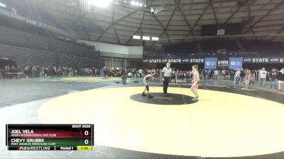 88 lbs Champ. Round 1 - Joel Vela, Askeo International Mat Club vs Chevy Grubbs, Port Angeles Wrestling Club