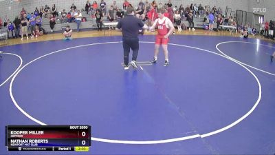 215 lbs Champ. Round 1 - Kooper Miller, Heppner vs Nathan Roberts, Newport Mat Club