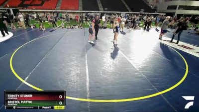 132-140 lbs Round 1 - Trinity Stoner, Montana vs Bristol Mattix, Montana