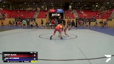 102 lbs Cons. Round 3 - Brody Black, IA vs Jake McCubbins, NE