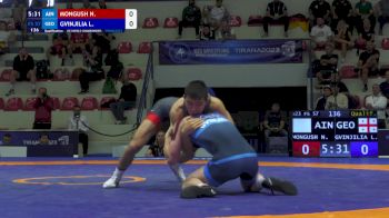 57 kg Qualif. - Nachyn Mongush, Individual Neutral Athletes vs Luka Gvinjilia, Georgia