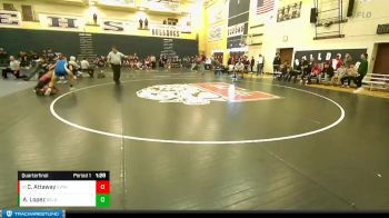 152 lbs Quarterfinal - Colin Attaway, East Valley (Yakima) vs Alonzo Lopez, Selah