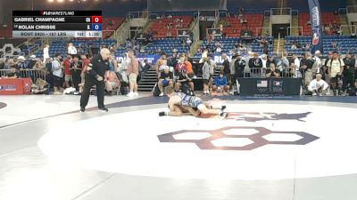 157 lbs Champ. Rd Of 32 - Gabriel Champagne, California vs Nolan Chrisse, Illinois