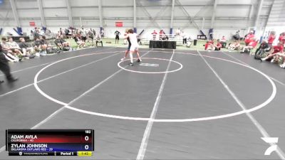 182 lbs Round 1 (8 Team) - Adam Avila, California vs Zylan Johnson, Oklahoma Outlaws Red