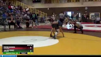 126 lbs Champ. Round 2 - Peter Bowen, Los Gatos vs Jacob Perez, Monache