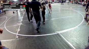 55-57 lbs 1st Place Match - Maisley Martines, Millard South Wrestling Club vs Dailie Dent, Mullen Youth Wrestling Club