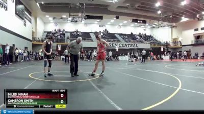 152 lbs Cons. Round 1 - Cameron Smith, Valparaiso Wrestling Club vs Miles Inman, East Central Wrestling Club