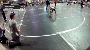 51-52 lbs Cons. Semi - Zayley Garcia, Chadron Junior Wrestling Club vs Ellie Fairley, Meridian Mustang Wrestling Club