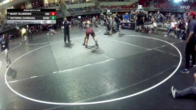 150 lbs Cons. Round 4 - Mary Klabenes, Team Zapas Wrestling Club vs Victoria Carbajal, Grand Island Legacy Girls Wrestling Club