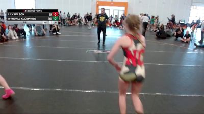 86 lbs Round 3 (4 Team) - Lily Wilson, Georgia United vs Kyndall Kloepping, NC Girls Wrestling Club