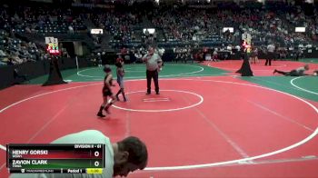 61 lbs Quarterfinal - Zavion Clark, THWA vs Henry Gorski, WSW1