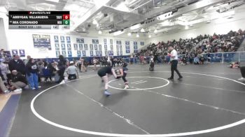 130 lbs Cons. Round 4 - Mia Coronado, Nogales vs Abbygail Villanueva, Troy