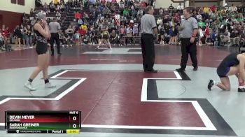 110 lbs Cons. Round 2 - Devin Meyer, Oelwein vs Sarah Greiner, Independence