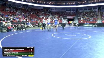 1A-165 lbs Champ. Round 2 - Lincoln Blickenderfer, Central Springs vs Andrew Kimball, Don Bosco