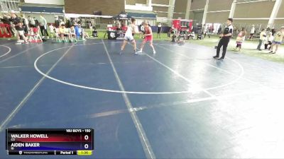 150 lbs Cons. Round 2 - Walker Howell, CO vs Aiden Baker, ID