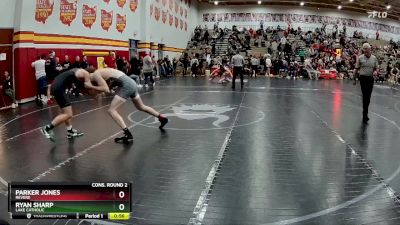 157 lbs Cons. Round 2 - Ryan Sharp, Lake Catholic vs Parker Jones, Revere