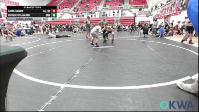 83 lbs Consolation - Lane Jager, Carl Albert vs Ryker Williams, Harrah Little League Wrestling