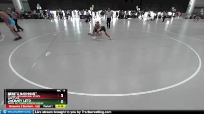 100 lbs Cons. Round 2 - Benito Barnhart, St. John Neumann High School Wrestling vs Zachary Leto, Tampa Bay Tigers Wrestling Club