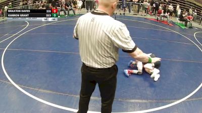 53 lbs Cons. Sub-quarters - Braxton Daves, Southwest Hammers vs Kannon Grant, Duchesne